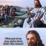 Jesus cross meme