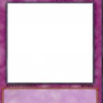 Yugioh card template template