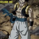 Gogeta try me | image tagged in gogeta try me | made w/ Imgflip meme maker