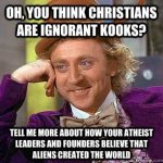 insanity claims the atheist