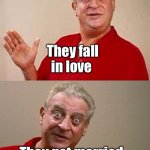 Dad jokes suck | Two satellite dishes see each other on a roof They fall in love They get married The reception was incredible | image tagged in bad pun rodney dangerfield,memes,stupid memes,dad jokes | made w/ Imgflip meme maker
