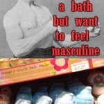 I love baths | When you want a bath but want to feel 
masculine | image tagged in boxer,bathtub,bath,men | made w/ Imgflip meme maker