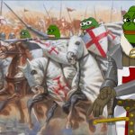 Crusader Pepes meme