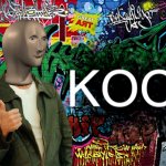Meme Man Kool (Graffiti version)