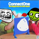 ConnectOne | ConnectOne; The Orignal One In A Row Game | image tagged in blank connect four | made w/ Imgflip meme maker