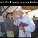 Priest after confession