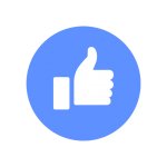 Facebook Like Button (2020) Transparent