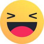 Facebook Laugh React (2020) Transparent