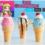 Lacey ice cream announcement template