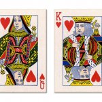King and queen of hearts template