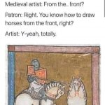 Horse drawing meme