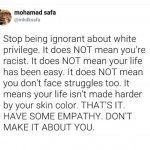 White privilege explained