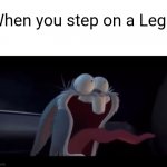 Screaming Bugs Bunny | When you step on a Lego: | image tagged in screaming bugs bunny | made w/ Imgflip meme maker