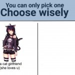 Choose wisely meme