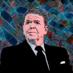 Ronald Reagan trippy gif GIF Template