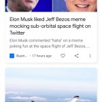 Bezos Musk Plane News Duo