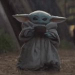 Baby Yoda Sips Coffee GIF Template