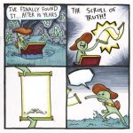The Scroll of Truth blank reaction template