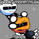 Spooky Month Music Stops meme