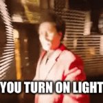 OOH IM BLINDED BY THE LIGHTS | WHEN YOU TURN ON LIGHT MODE | image tagged in gifs,donald trump | made w/ Imgflip video-to-gif maker