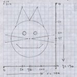 Cat drawing on graph paper #2