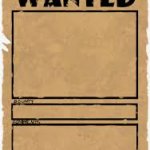 Wanted poster deluxe template