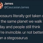 Ur not better than a stegosaurus