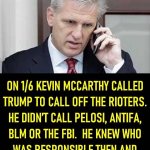 Kevin McCarthy called Trump