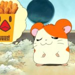 Hamtaro Wants Burger King Chicken Fries | image tagged in hamtaro thinking,burger king | made w/ Imgflip meme maker