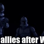 e | The allies after WW2: | image tagged in gifs,e | made w/ Imgflip video-to-gif maker