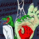 The Lizard's Ticklish Defeat