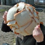 Weird Bread Head Funny Humor