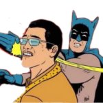 Batman slapping Asian with song stuck in head png