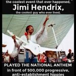 Jimi Hendrix national anthem