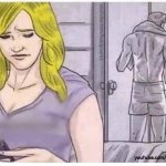 WOMAN GOES THRU MAN'S PHONE, WIFE CHECKS HUSBAND'S TEXTS