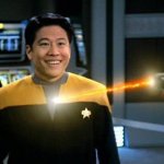 STAR TREK ENSIGN KIM GETS SHOT WITH A PHASER