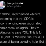 George Takei antivaxxers