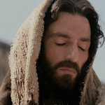 Jesus looks down template