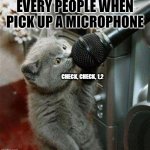 check, 1,2,1,2 | EVERY PEOPLE WHEN PICK UP A MICROPHONE; CHECK, CHECK, 1,2 | image tagged in funny,memes,yaay | made w/ Imgflip meme maker