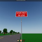 Sign Not In Use (ROBLOX)
