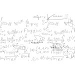 Transparent background black math equation