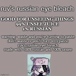 ruv's russian eye bleach