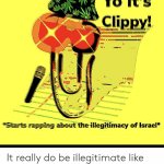 Floppy raps on Israel