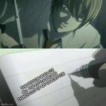 blank deathnote | THE PERSON WHO ATE ALL THE LITTLE BROWN THINGS OUT OF MY GARDETTOS | image tagged in blank deathnote | made w/ Imgflip meme maker