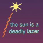 Laser sun template