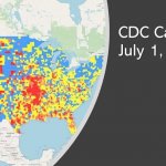 Covid-19 CDC case map July 2021
