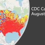 Covid-19 CDC case map August 2021