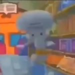 Squidward canned bread GIF Template