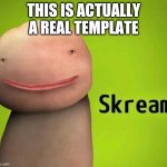 Skream | THIS IS ACTUALLY A REAL TEMPLATE | image tagged in skream | made w/ Imgflip meme maker