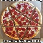 That Sunday school that never tips